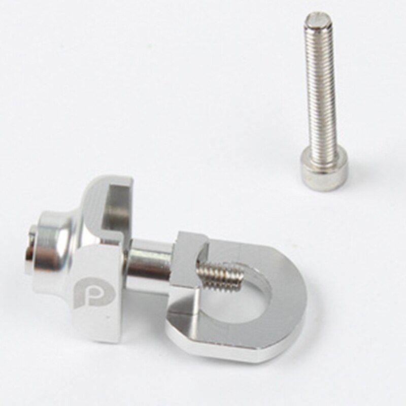 Bicycle Chain Adjuster For Single Chain Fixed Bicycle Kit - Tensioner Fastening Bolt Bicycle Chain Tensioner -Silver