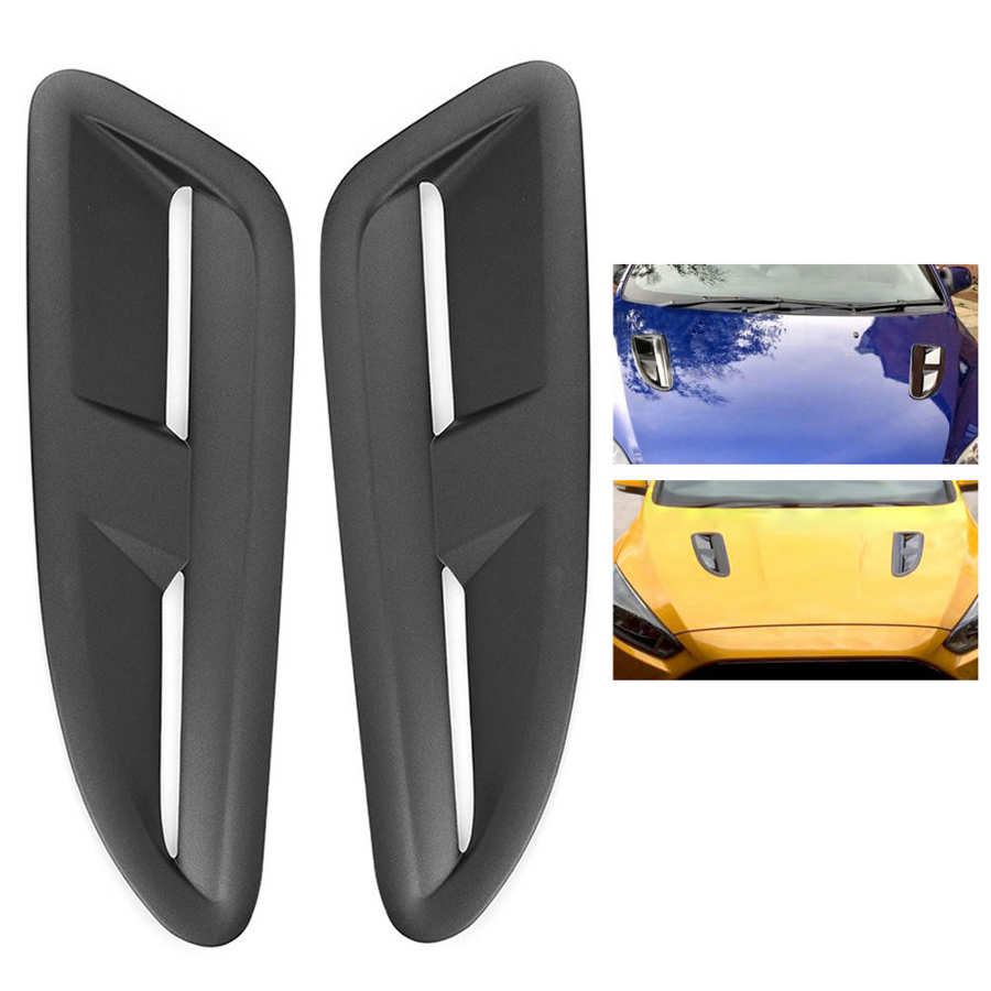 2PCS Bonnet Air Vents for Jaguar XKR Style Car Refitting Fit for Mazda 3 MX5 RX8 Auto accessories