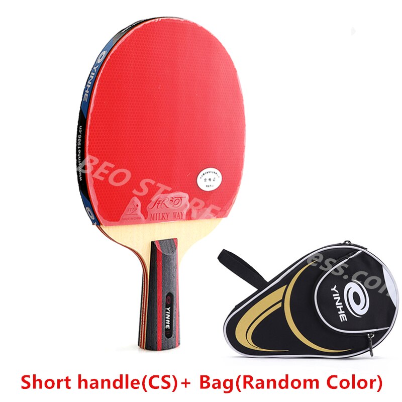 Yinhe 6-Ster Racket Galaxy Rondom Originele Yinhe Tafeltennis Rackets Ping Pong Bat: CS and Bag