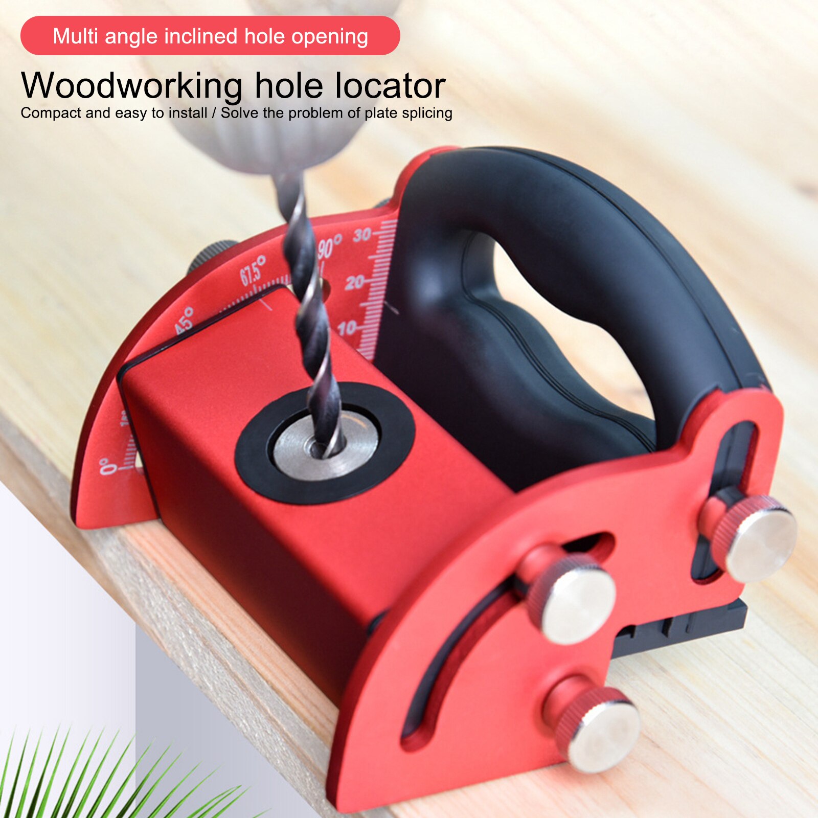 Multifunction Power Tool Metal Drills Set Carpentry Tools Woodworking Oblique Hole Locator Wood Splicing Installation Tool