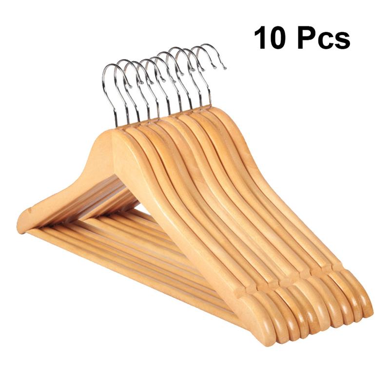10 pezzi appendiabiti in legno massello appendini antiscivolo appendiabiti camicie appendiabiti stendino per appendiabiti in legno antiscivolo