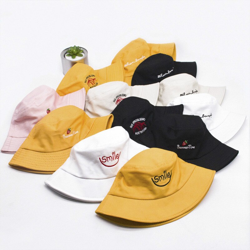 Chapeau de poisson unisexe | Noir blanc jaune été femmes hommes Couple chapeaux unisexe, casquette Hip Hop, chapeau seau Panama protection solaire, chapeaux de pêcheur