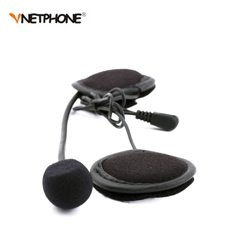 Vnetphone  v6 intercom tillbehör 3.5mm jack plug hörlurar stereo kostym för  v6 v4 motorcyklar bluetooth intercom bt interphone