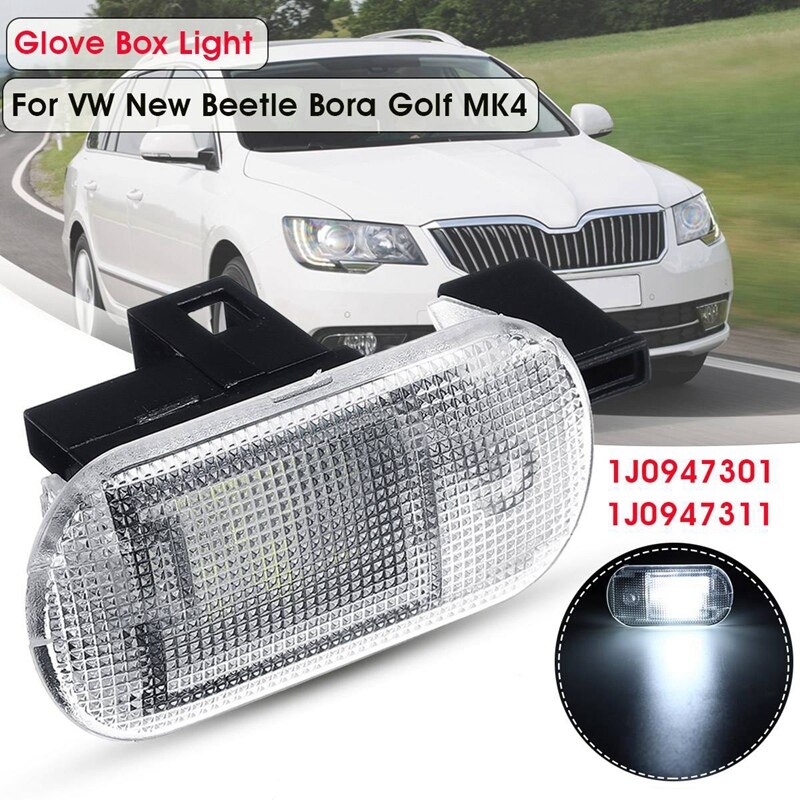 Car Glove Box Light Storage Compartment Light For Volkswagen Golf Mk4 Bora Touran Touareg Caddy For Skoda Fabia Octavia Superb/Y