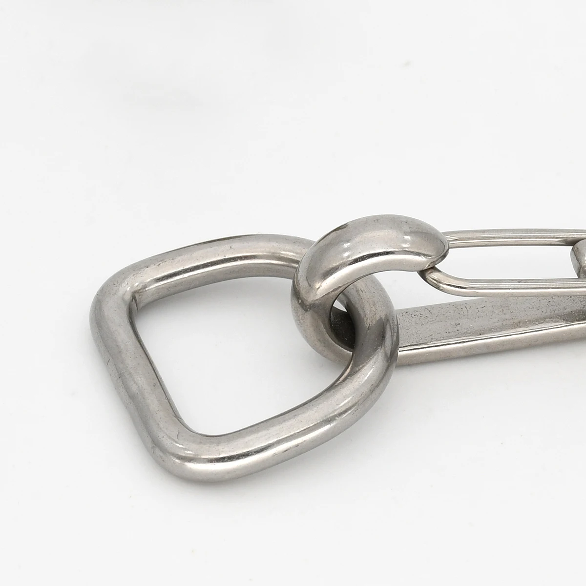 Cierre de hebilla de anillo Dee D de acero inoxidable para Collar de perro mascota, mochila, bolso artesanal de cuero, correa, cinturón, correas, piezas de prendas