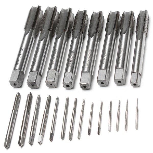M1 to M16 Industrial HSS Metric Taper and Plug Tap Right Hand Thread Screw Tap