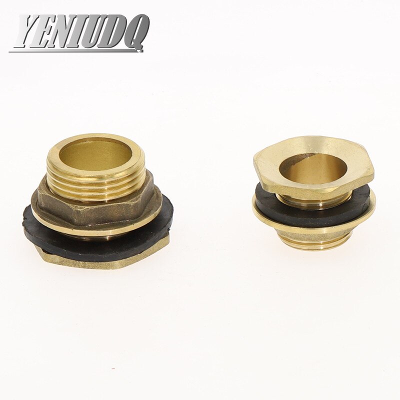 Adaptador para tanque de peixes, 1/4 ", fio masculino, tubo de latão, chave solta, encaixe, porca de encaixe, água conector de cobre para juntor do tanque