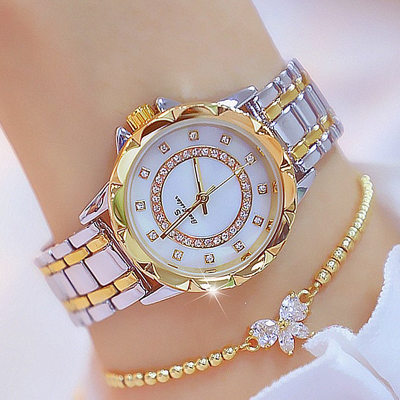 Luxury Brand 2022 Diamond Women Watch Rhinestone Ladies Watches Rose Gold Clock Wrist Watches For Women relogio feminino