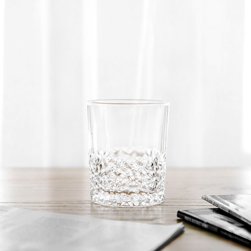 310ml diamond pattern whisky glass glass crystal whisky glass glass wine glasses: Default Title