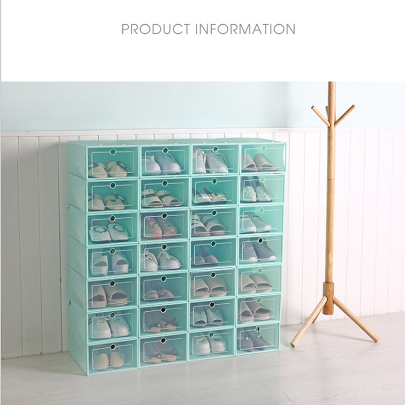 Transparante Plastic Schoenendoos Schoen Opslag Artefact Schoen Opbergdoos Schoenendoos Japanse Schoen Boxs Flip Lade Boxs
