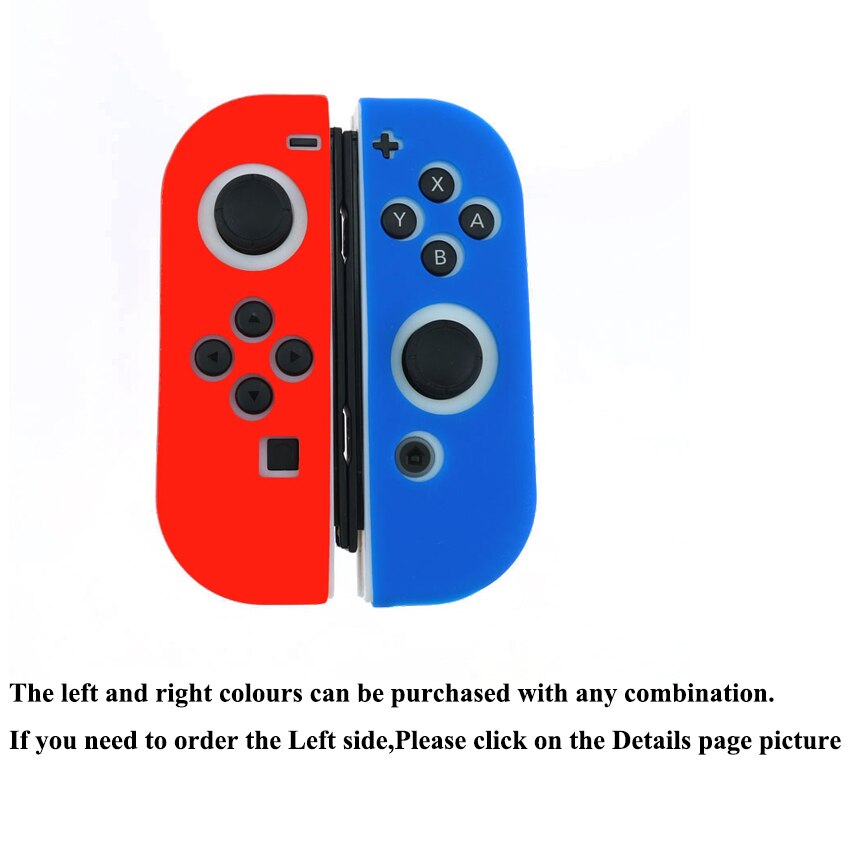 Yuxi 18 Kleur Rechts Zachte Siliconen Cover Voor Nintend Schakelaar Rood Groen Geel Blauw Siliconen Beschermhoes Voor Nintend Accessoires