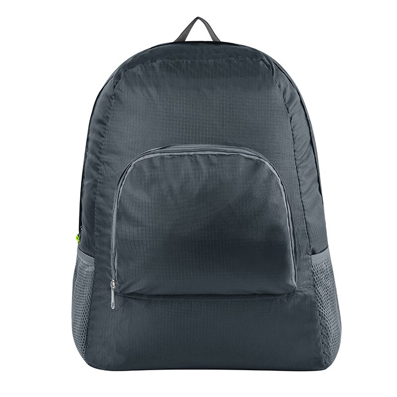 Portable voyage sacs à dos Zipper solide en Nylon sac à dos voyage femmes hommes sacs à bandoulière sac pliant