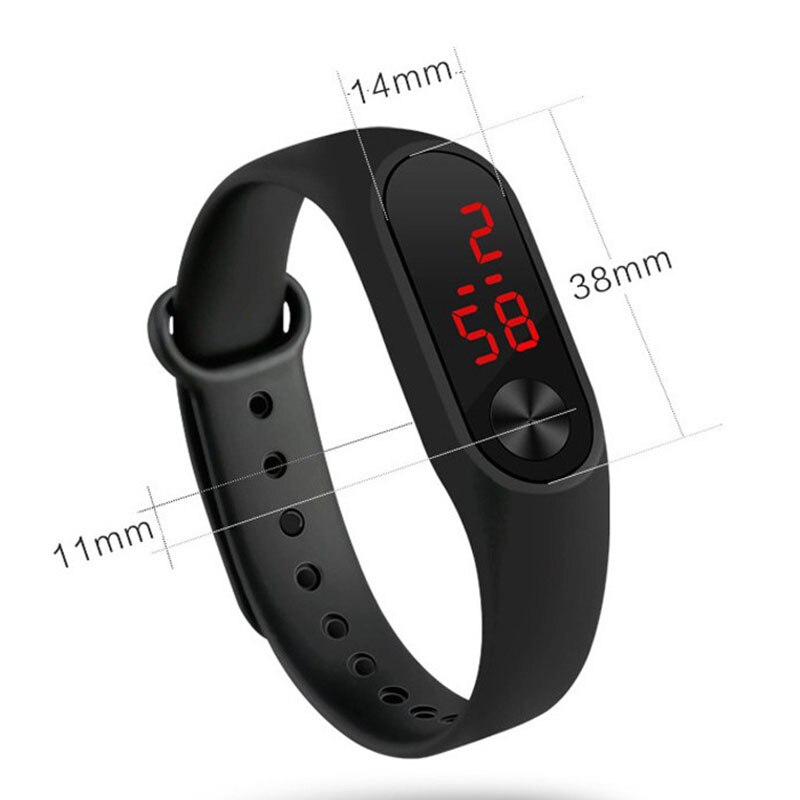 Led-armbanduhr, elektronisches modell für schüler, kinder und #39 , sportuhr mit kalenderfunktion, trendige paaruhr, auf lager