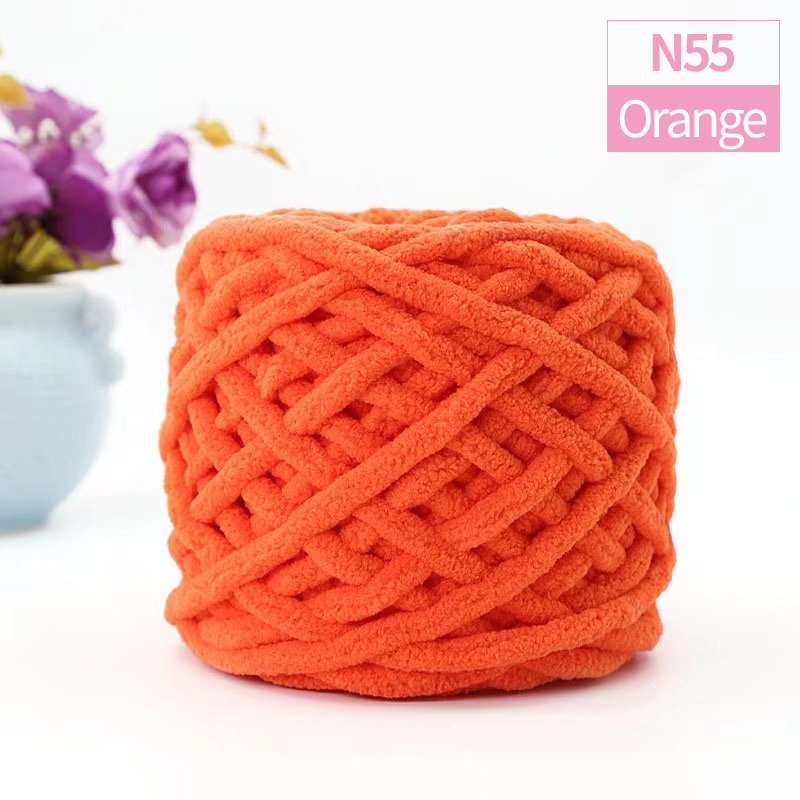 QJH Chunky Blanket Knitting Yarn, Luxury Thick Polyester Jumbo Weaving Crochet Craft Yarns for Throw Blanket Pillows 100g/1Ball