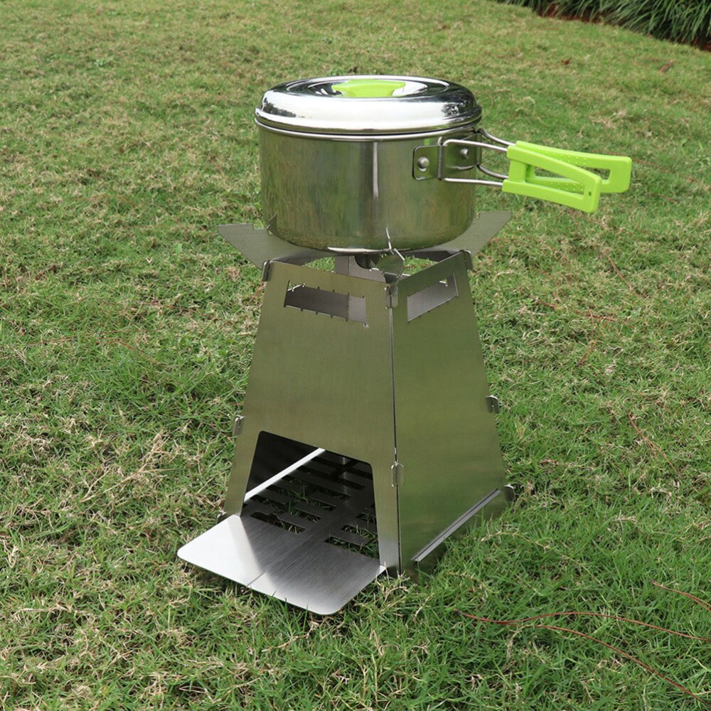 3 Stks/set Brandende Kachel Stevige Vouwen Kookgerei Bbq Kachel Houtkachel