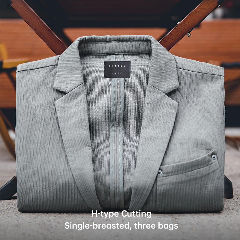 Maden Männer Blazer Herbst Frühling Dünne Klage Jacke Japan retro lässig Solide Blazer Masculino Kleidung Vetement Homme