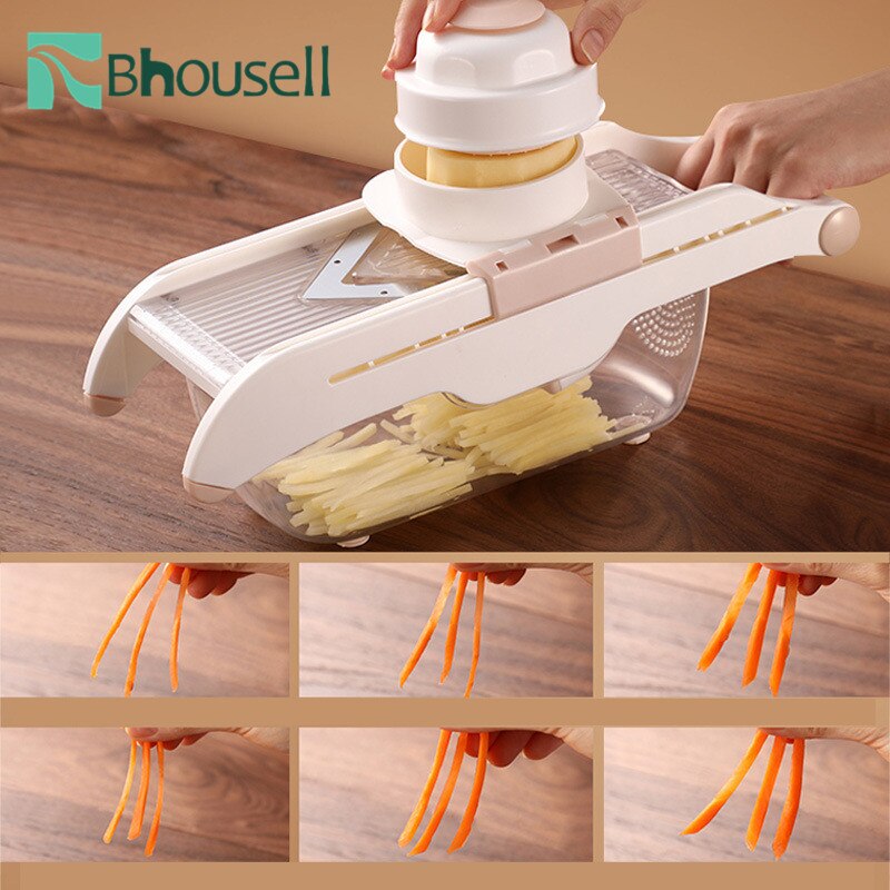 Multifunction Vegetable Cutter Adjustable Food Slicer Dicer Nicer Fruit Peeler Chopper Cutter Grater Kitchen Accessorie
