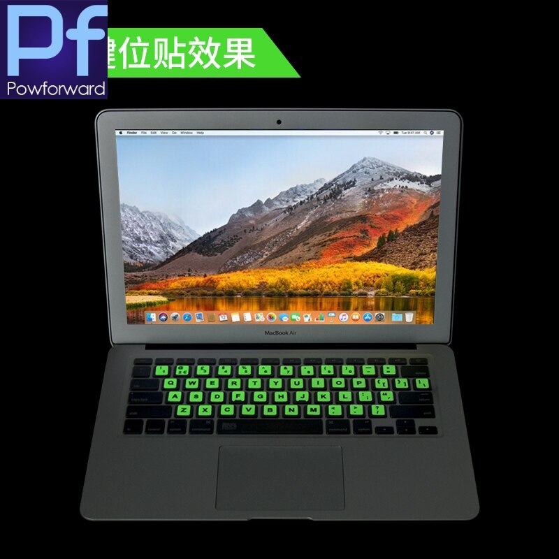 Leucht tastatur aufkleber leuchtend glühen Film Arabisch Koreanische Englisch Russisch Spanisch Italienisch Deutsch thailändisch Hebräisch Japanischen