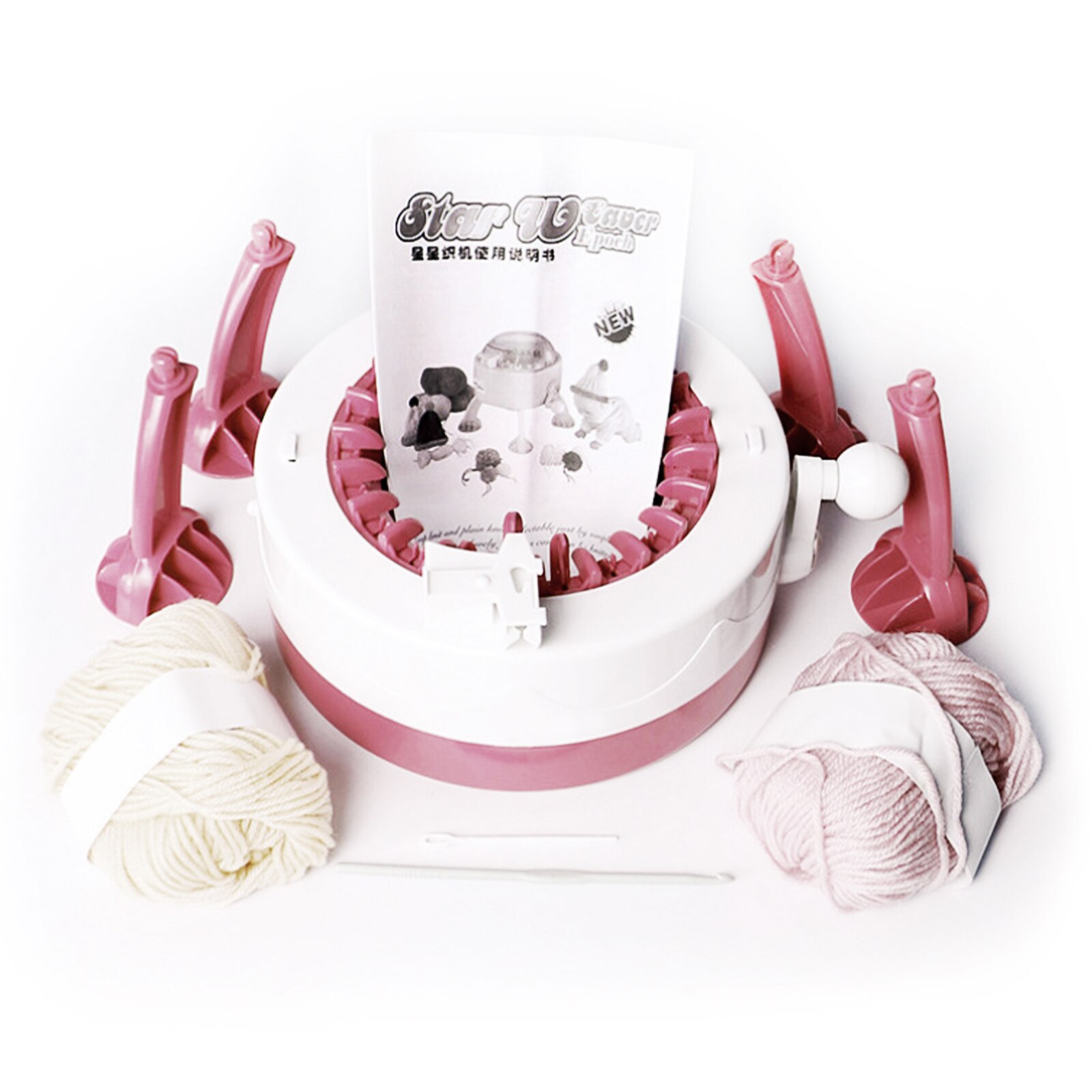 22 igły maszyny dziewiarskie materiał robić szycia akcesoria krosno zestaw robić szycia narzędzia okrągłe robić dzianiny tkactwo DIY nawlekacz