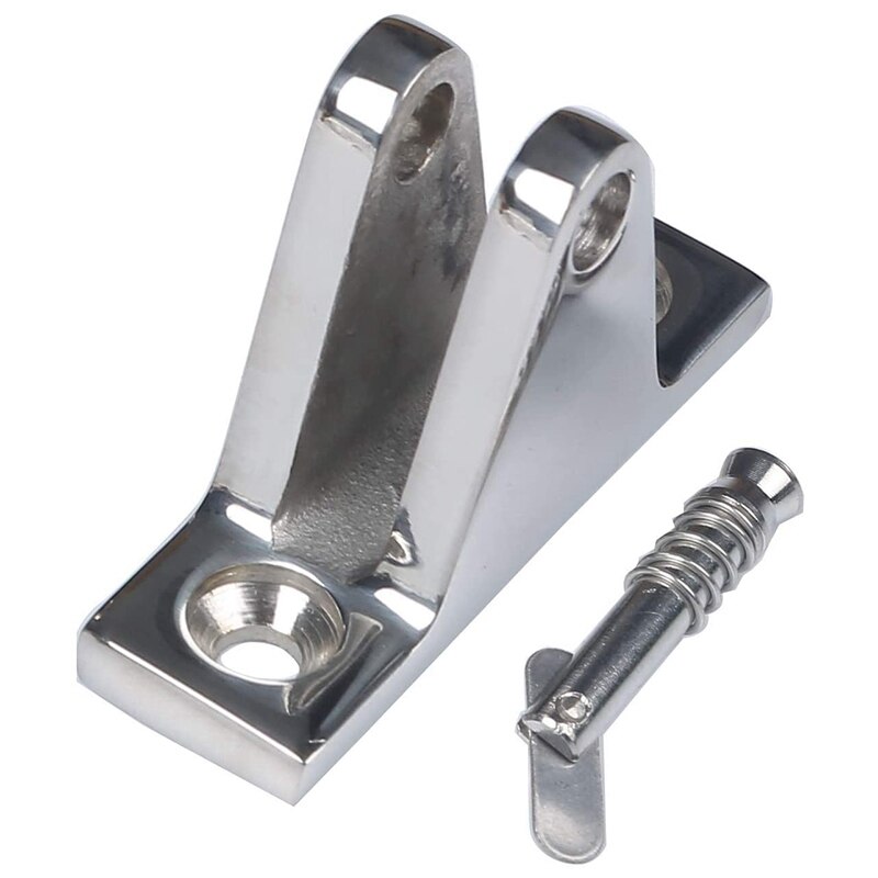 4 Pack Heavy Duty Deck Hinge with Quick Release Pins Bimini Top Fitting Hardware 316 Stainless Steel