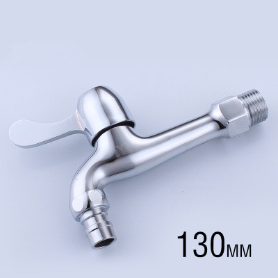 Brass Washing Machine Faucet Wall Mounted Single Brass Handle Washer Tap Bibcocks Fast On Faucet: Red