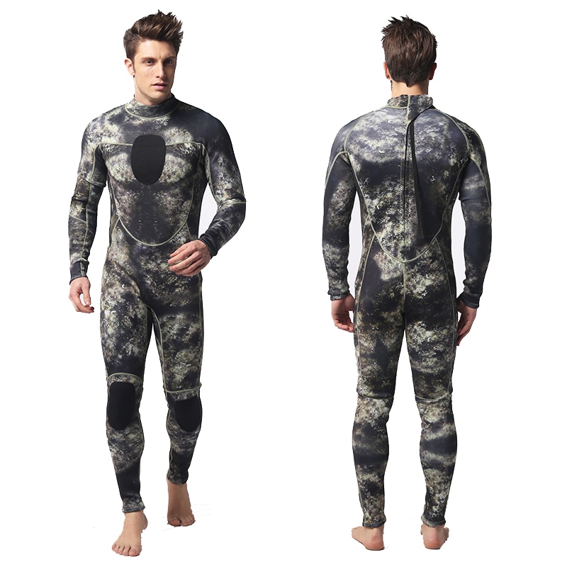 3mm Full Body Long Sleeve SCR Men Camouflage Neoprene Scuba Diving Wetsuit Spearfishing Wetsuit