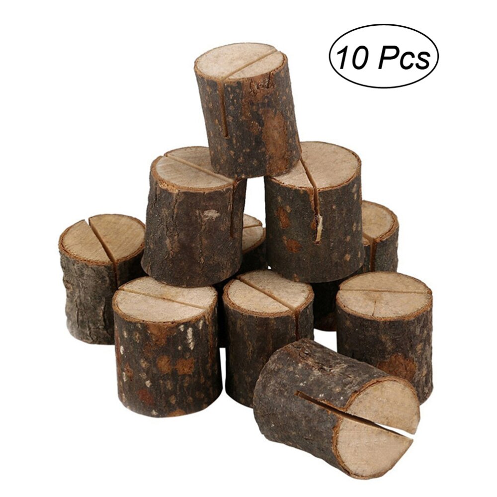 10Pc Holz Basis Clip dauerhaft Dienstprogramm Kleine Tragfähig Holz Foto Klemme für Party Telefon Halfter Dekor: Ursprünglich Titel