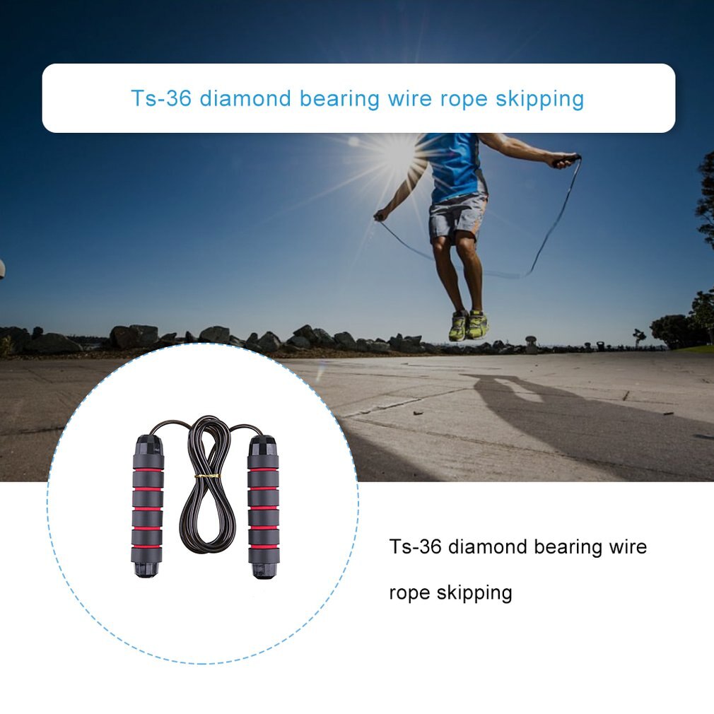 1 stück ts -36 diamant-kugellager-stahlseil, glatt und schnell, pvc-ummantelt, für Sport und Fitness, maximaler komfort