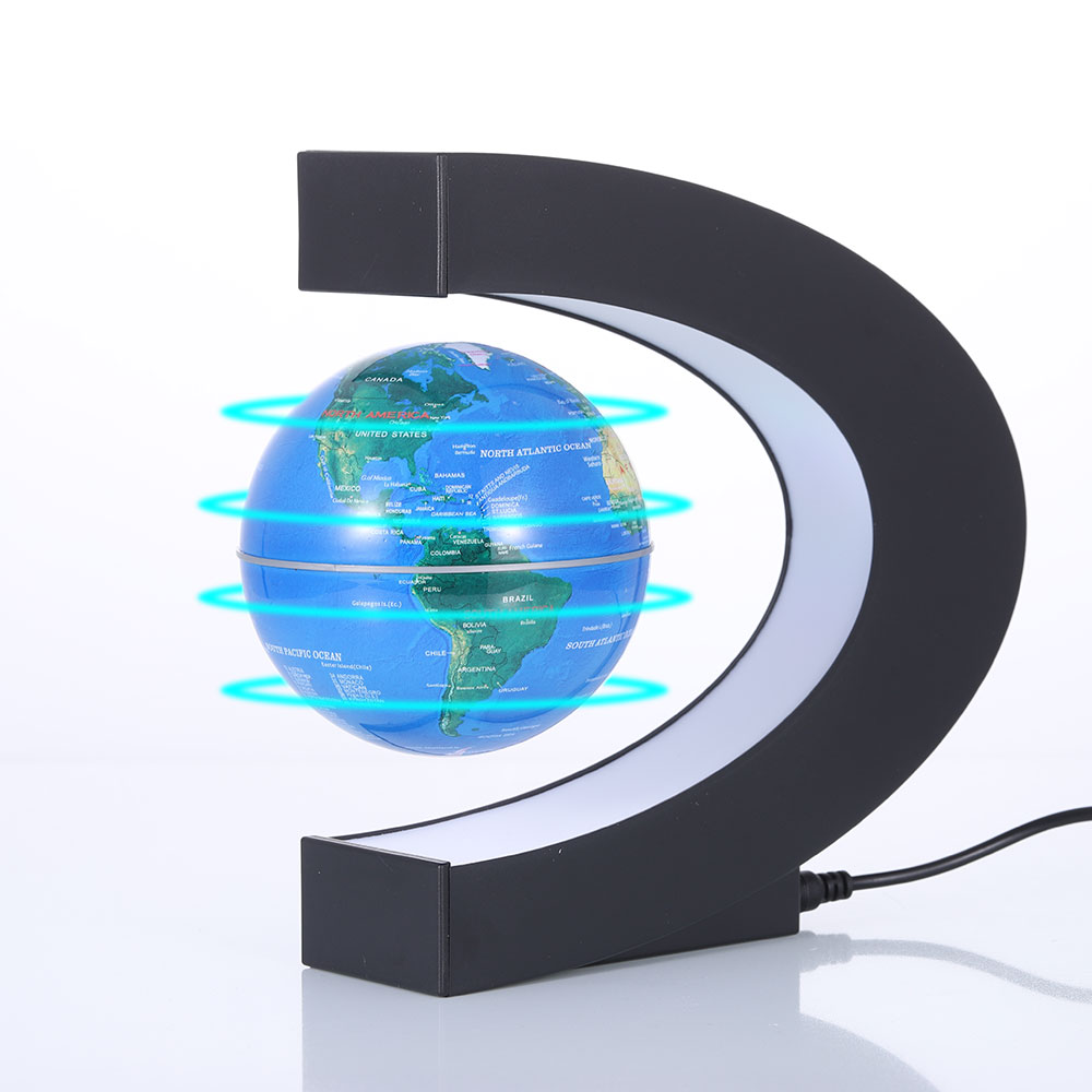 LED World Map Globe Lamp Magnetic Levitation Floating Globe Home Electronic Antigravity Lamp Novelty Ball Light Birthday Decor