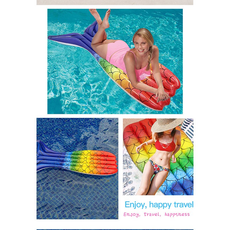 Summer Floating Bed Safety Inflatable Lounge Mattress Water Floating Mattress Boat Swimming Pool Party Party Photo Accessories