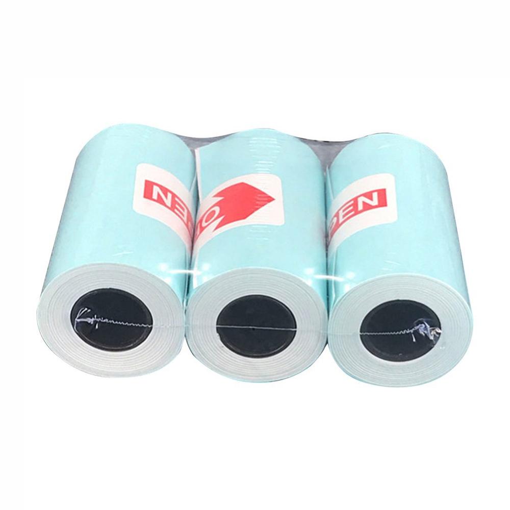 3 Rolls Printing Sticker Paper Thermal Adhesive Photo Paper for Mini Pocket Photo Printer Paperang P1 P2 Bill Receipt Papers