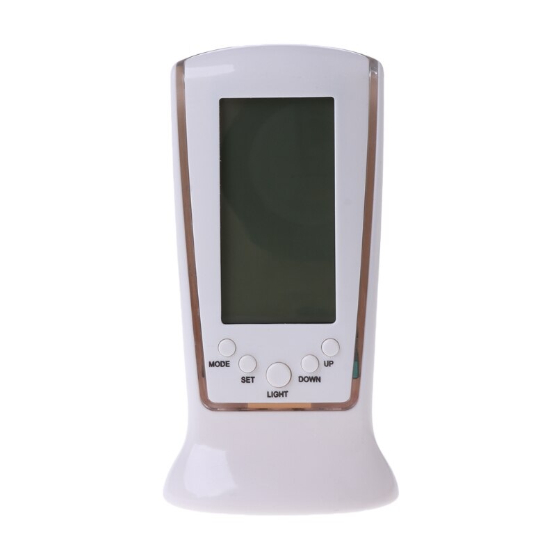 Digitale LCD Wekker Kalender Thermometer Backlight Thuis Essentieel