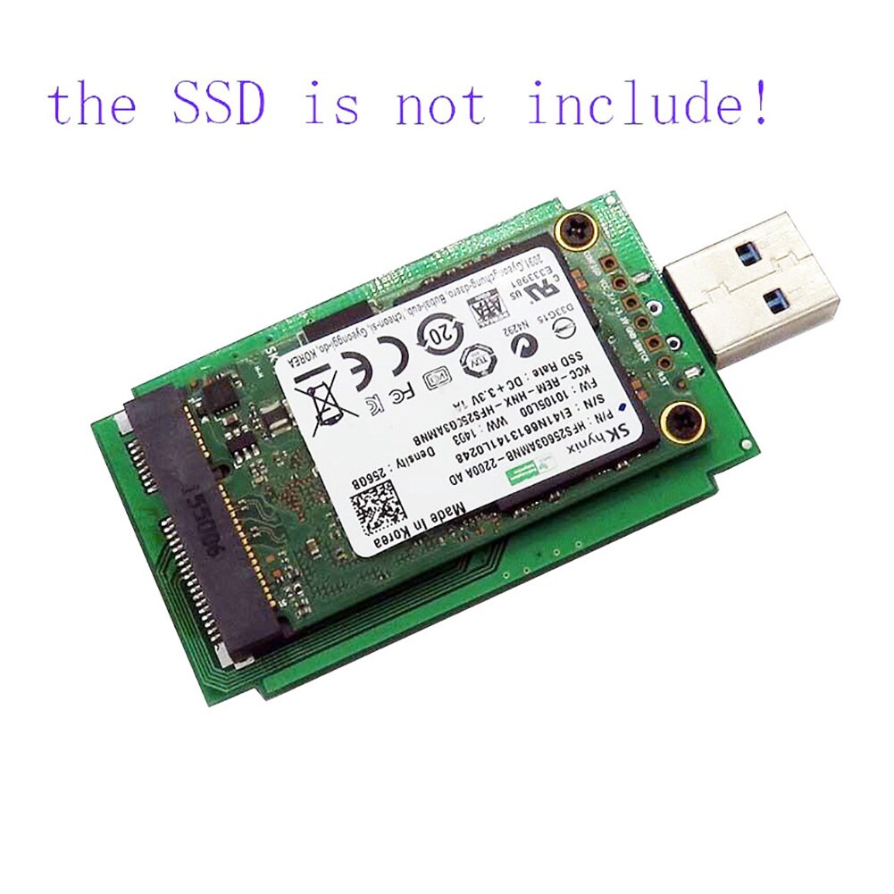 Mini mSATA naar USB 3.0 SSD Harde Schijf HDD Box Externe Behuizing Hoge Snelheid Case harde schijf docking station
