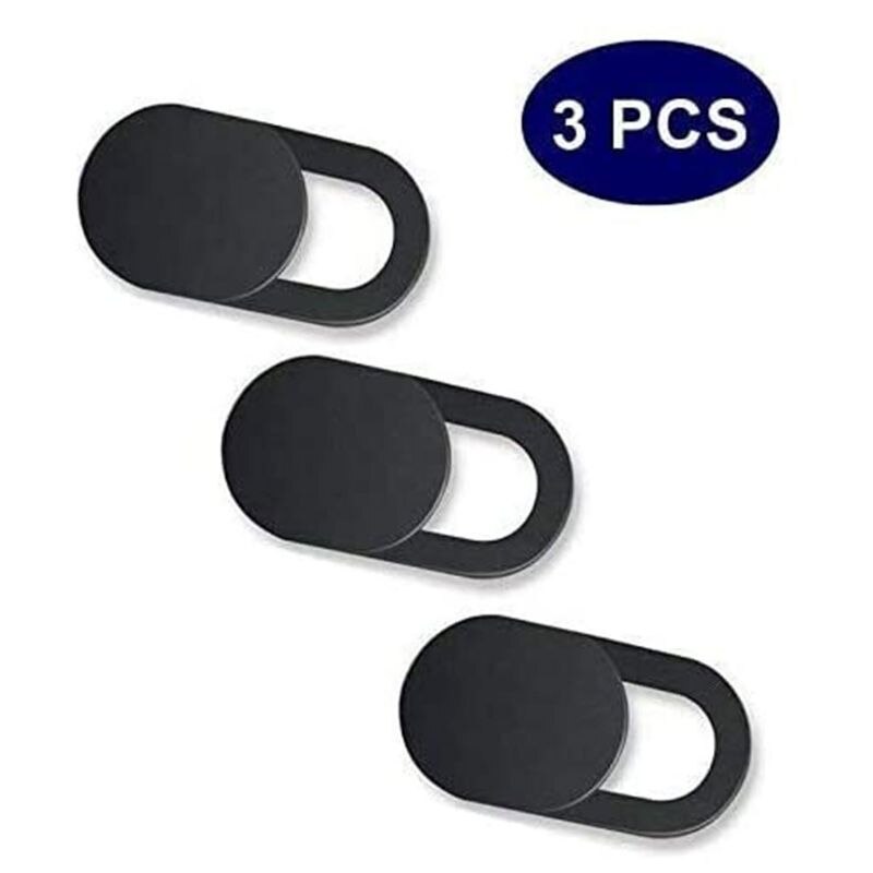 3 stk kamera cover slide webcam omfattende kompatibilitet beskyt dit online privatliv mini størrelse ultra tynd til bærbar pc macbook im: Sort