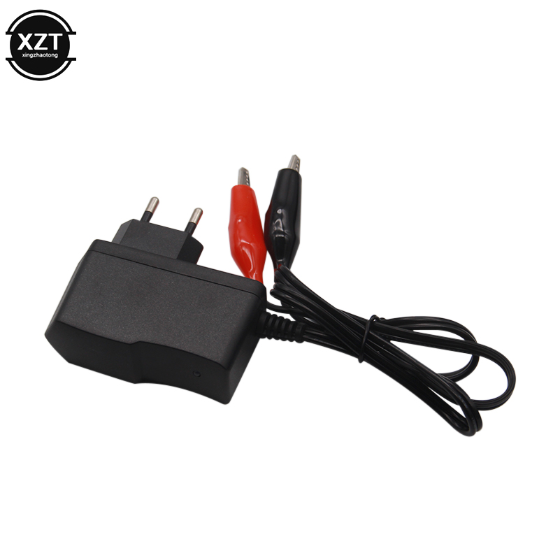 Cargador de batería automático Universal, 6V, 1A, para cochecito de bebé, coche de juguete, motocicleta, baterías selladas de plomo y ácido, enchufe europeo y estadounidense