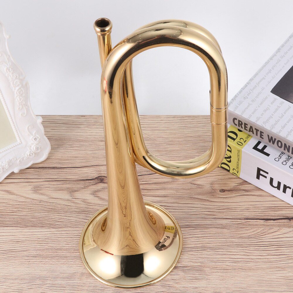 1Pc Trumpet Student Trumpet Flat Trumpet Brass Instruments Bugle Trumpet for Outdoor
