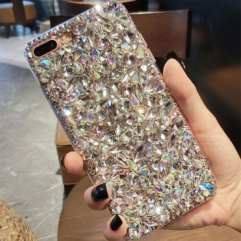 Super Bling Crystal Diamond Case Cover Voor Samsung S8 S9 S10 Plus S10 Note9 Note 8 9 Strass