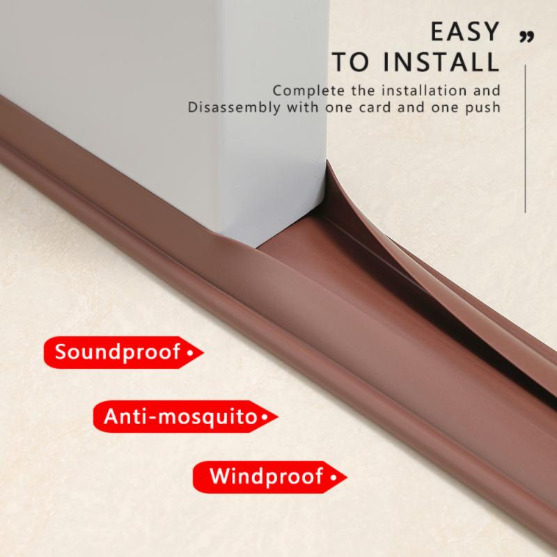 Door Stopper Dust Flexible Door Noise Bottom Draft Reduction Sound Weatherstrip Window Sealing Blocker Strip Proof Sealer Under