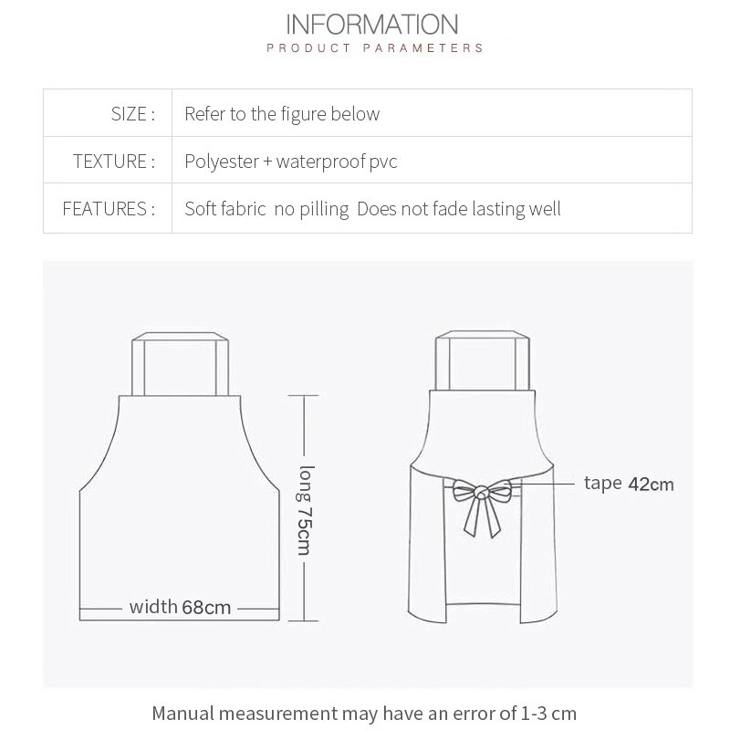 Food Service Kitchen Cooking Sleeveless Food Service Restaurant Chef Uniform Crafts Baking Chefs Kitchen Cooking BBQ Apron