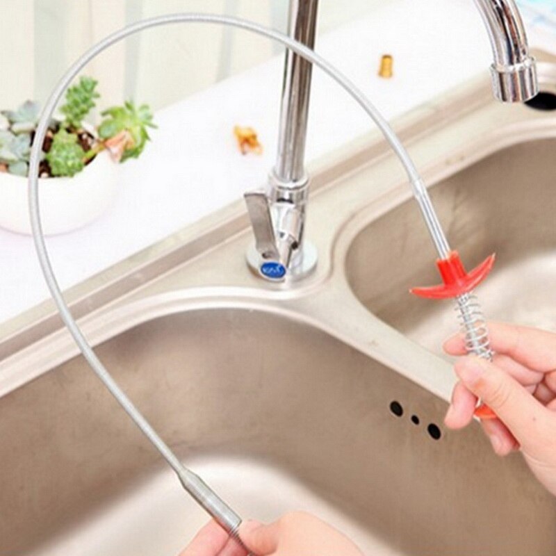 Thuis Riool Reiniging Buigbare Sink Tub Wc Bagger Pijp Snake Borstel Gereedschap