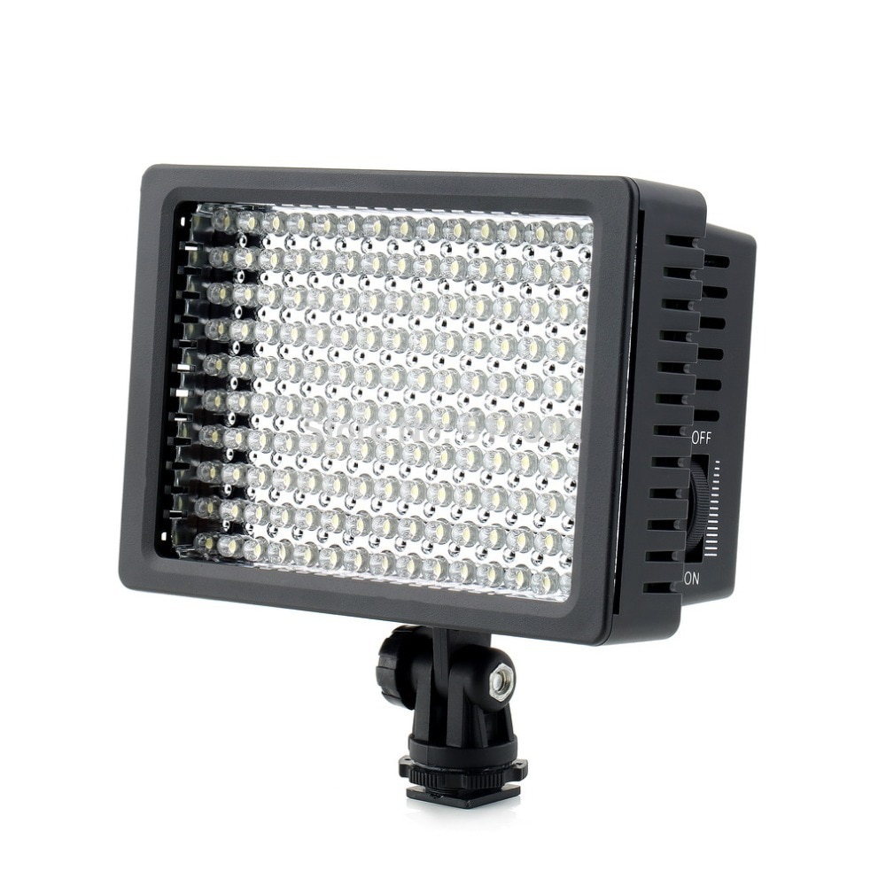 Camera HD 160 LED Video Light Lamp 12W 1280LM 5600K/3200K Dimmable for Canon for Nikon for Pentax Camera Video Camcorder
