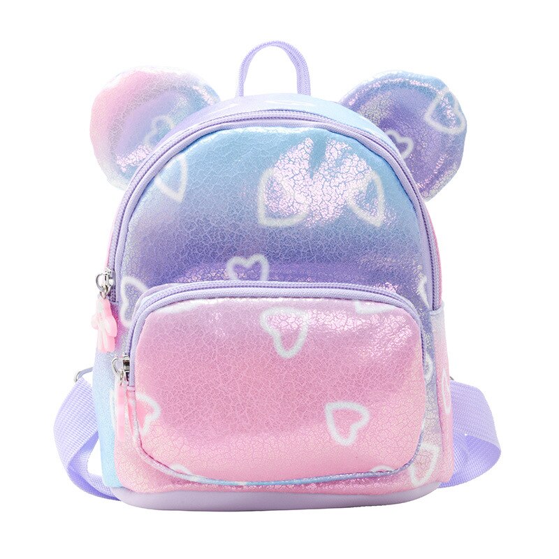 kids Girls backpack peach heart female bag female cartoon cute children rabbit Korean backpack student schoolbag