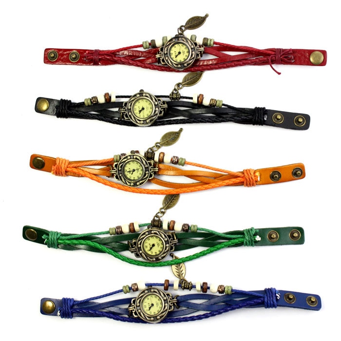 Splendid Top Brand Luxury Leather Bracelet Watches Women Rose Gold Diamond Wristwatch Ladies Chain Quartz Watch Clock