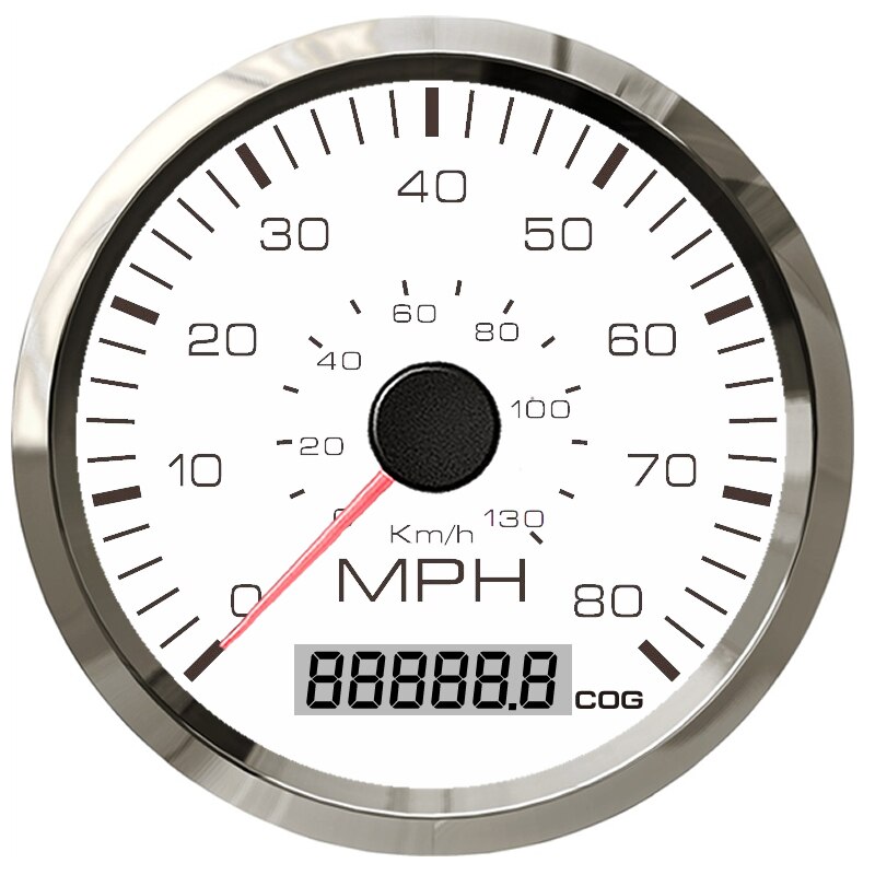 Velocímetro GPS clásico para coche y motocicleta, medidor de velocidad impermeable, 85mm, kilometraje Total ajustable, 9-32V, con retroiluminación: 80M-WS