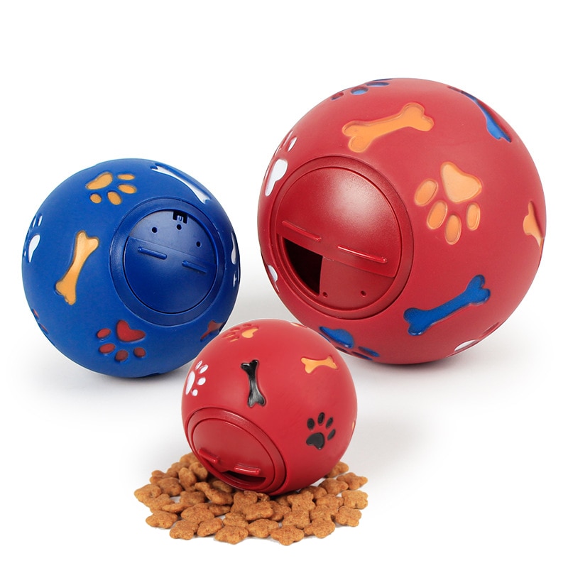 7.5/11cm kæledyr hund legetøj til små store hunde ren naturlig gummi lækage mad bold interaktiv kæledyr kat tænder træning bolde legetøj