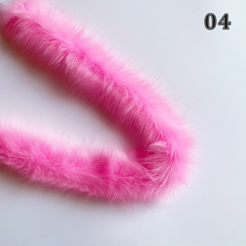 Faux Vos Bont Lint Tapes Furry Trim Trimmen Voor Trui Jas Kap Hoed Schoenen Diy Pluizige Kledingstuk Materialen: 04