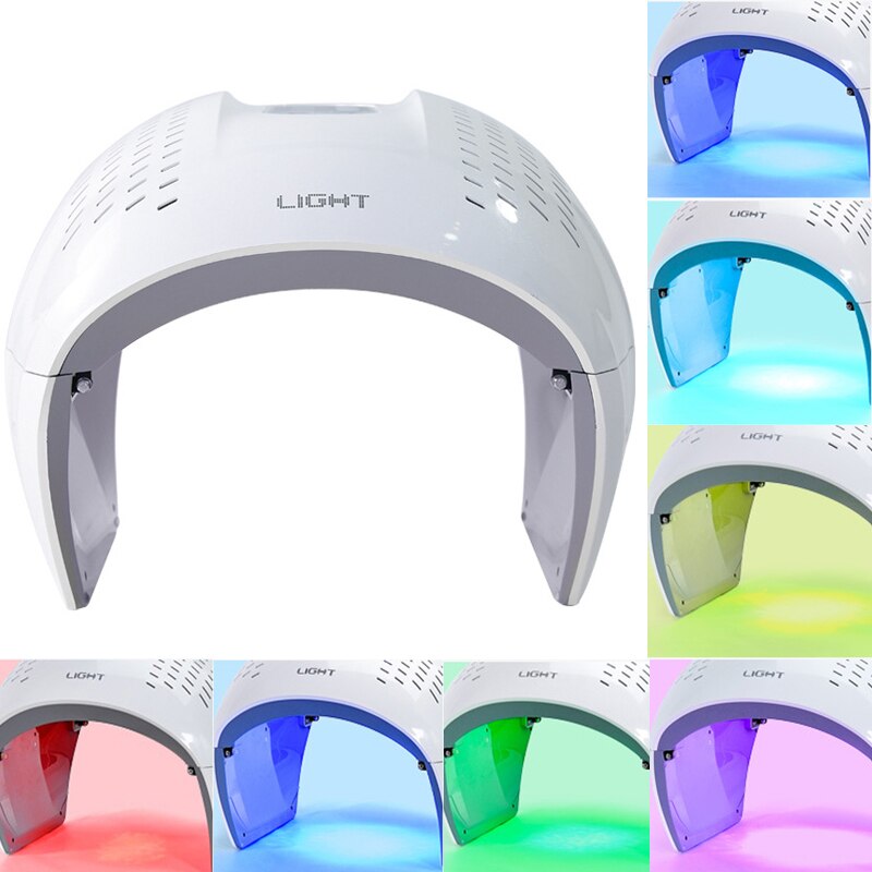 Profession 7 couleur PDT LED Photon lampe de luminothérapie peau serrer rajeunissement anti-rides acné soins du visage dispositif de beauté