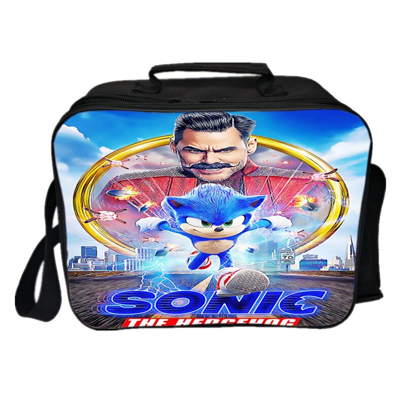 Sonic Mittagessen Tasche Picknick Isolierung Tasche Neue Studenten Kühlen Arbeiter Mittagessen Box Jungen Mädchen Jugendliche Kind Cartoon Tasche: 8