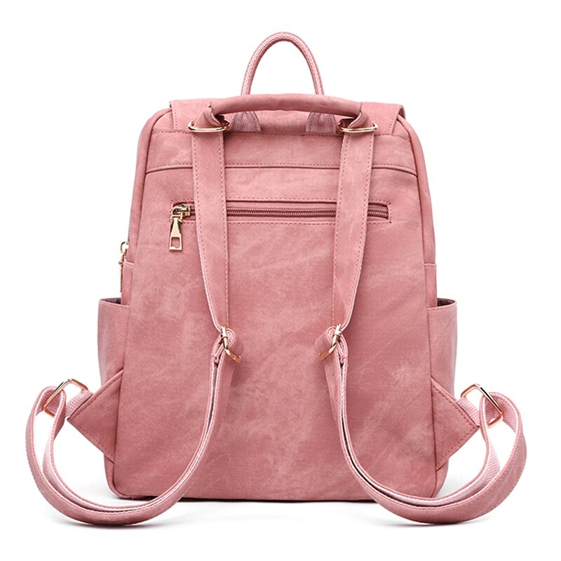 VICUNA POLO Large Capacity Womens Backpack Set With Clutch Wallet Leather Ladies Backpack Bag rucksack mochila