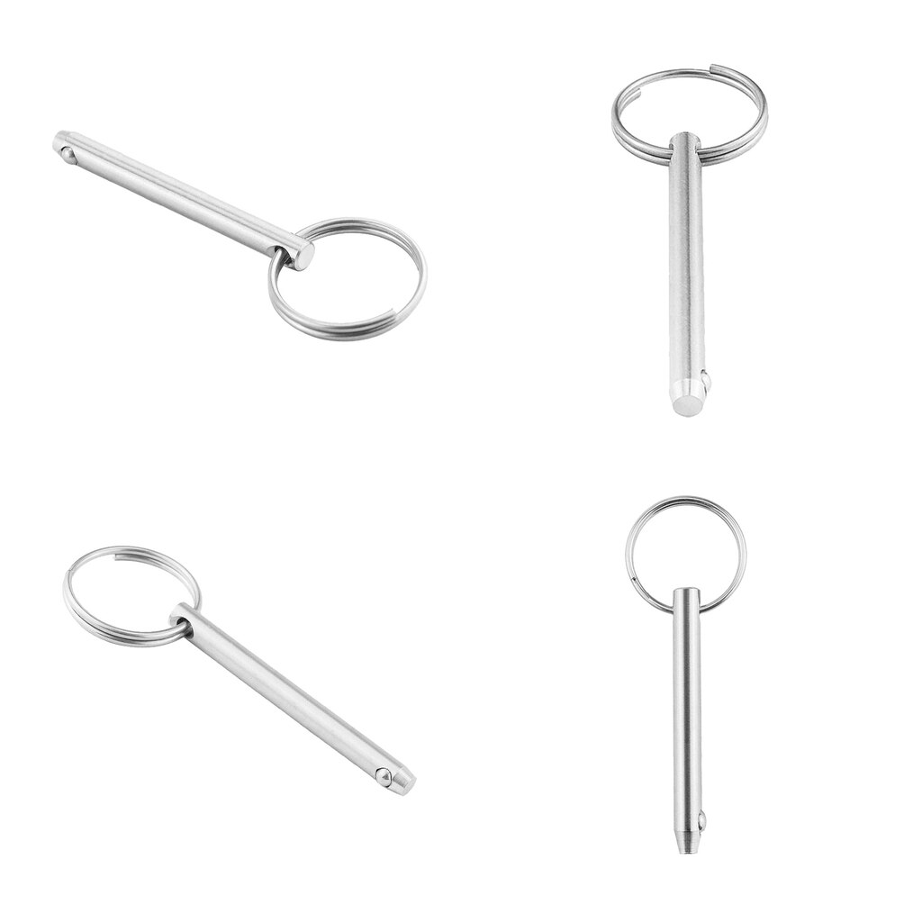 4x Rvs 316 Quick Release 10 Mm Pin Bimini Boot Pin Locking Ring